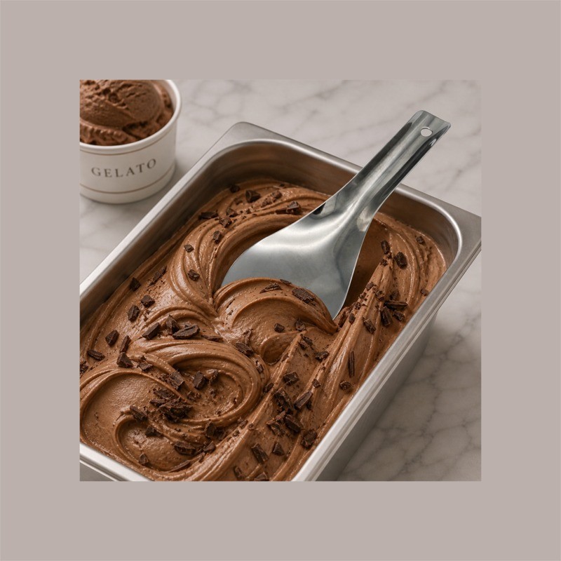 Paletta in Acciaio per carapina Gelato 5 pezzi [0a3191b7]