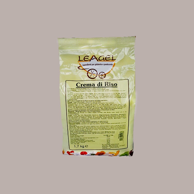 Preparato per Gelato Gusto Crema Chicchi di Riso LEAGEL 1,7 Kg [c66b0c91]