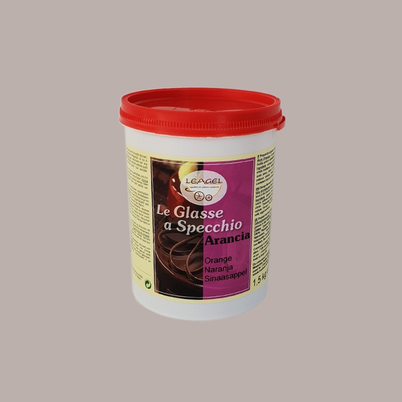 Glassa a Specchio Gusto Arancia ideale per Semifreddi Dolci Leagel 1,5 Kg [52576730]