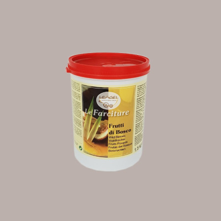 Pasta Farcitura al Gusto Frutti di Bosco ideale Pasticceria Dolci Leagel 1,5 Kg [2659ca8f]