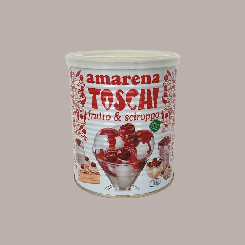 Amarena Ciliegia allo Sciroppo Salsa Precandita Lattina Toschi 1 Kg [216794bb]