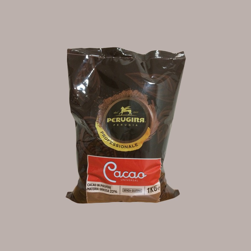 Cacao in Polvere Universal Rosso del Pasticcere 22/24% Perugina 1 Kg [0e9ff1dc]