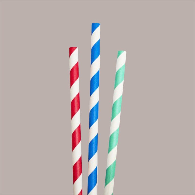 Cannucce di Carta a Spirale di Colore Verde Dm8 H200 2x150 pezzi [dd403a08]