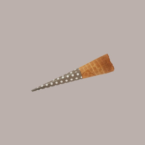 Pirottino Sottocono in Carta Bianco a Pois Tortora per Coni Gelato codice 1227 2560 pezzi [ebfcc1e8]