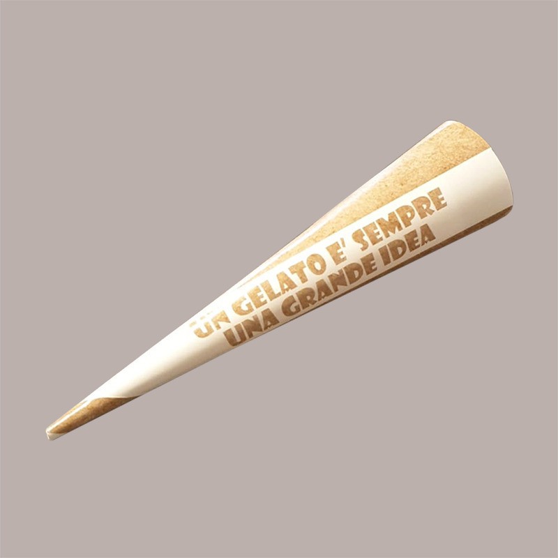 Pirottino Sottocono in Carta Marrone Kraft per Coni Gelato codice 1230 2240 pz [61177f42]
