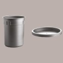 Coperchio Grigio per Carapina Gelato Sorbettiera Pozzetto per Gelato Dm 203 mm 22 pezzi [0cf1a148]