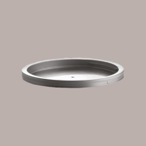 Carapina Sorbettiera per Gelato Cilindrica 6 Lt  Plastica Grigia con Coperchio 22 pezzi [d036e674]