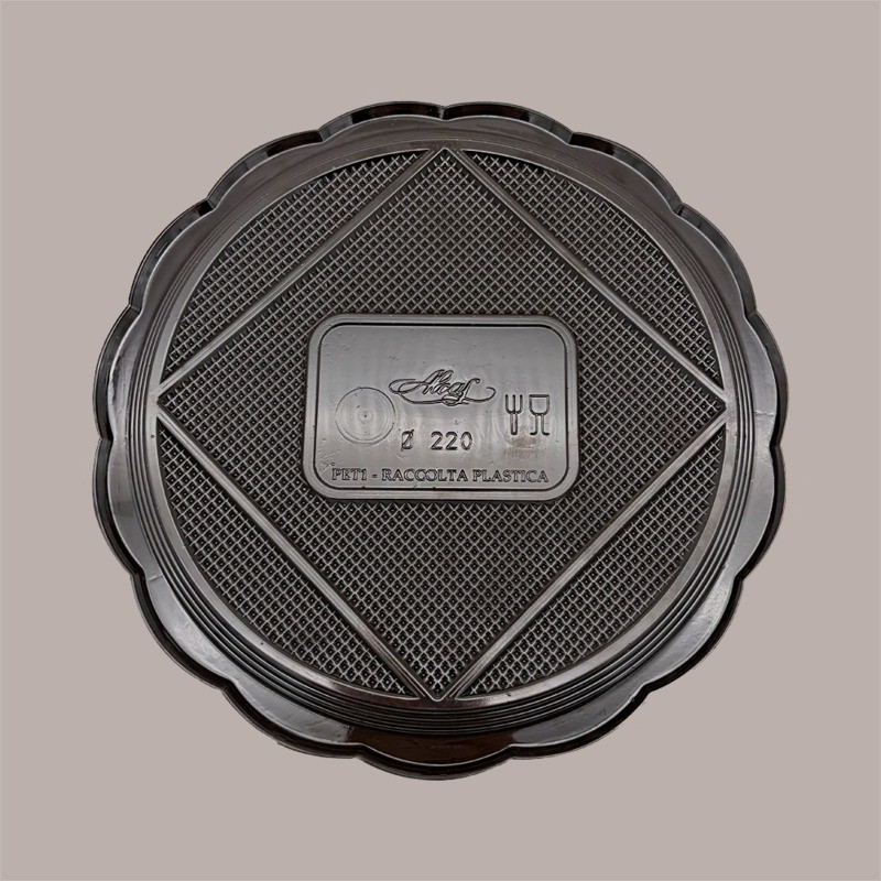 Vassoio Tondo Nero MEDORO Dm22 cm ALCAS per Dolci Torte 30 pezzi [afba7da5]