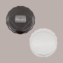 Vassoio Tondo Nero MEDORO Dm22 cm ALCAS per Dolci Torte 30 pezzi [c4d1b8b2]