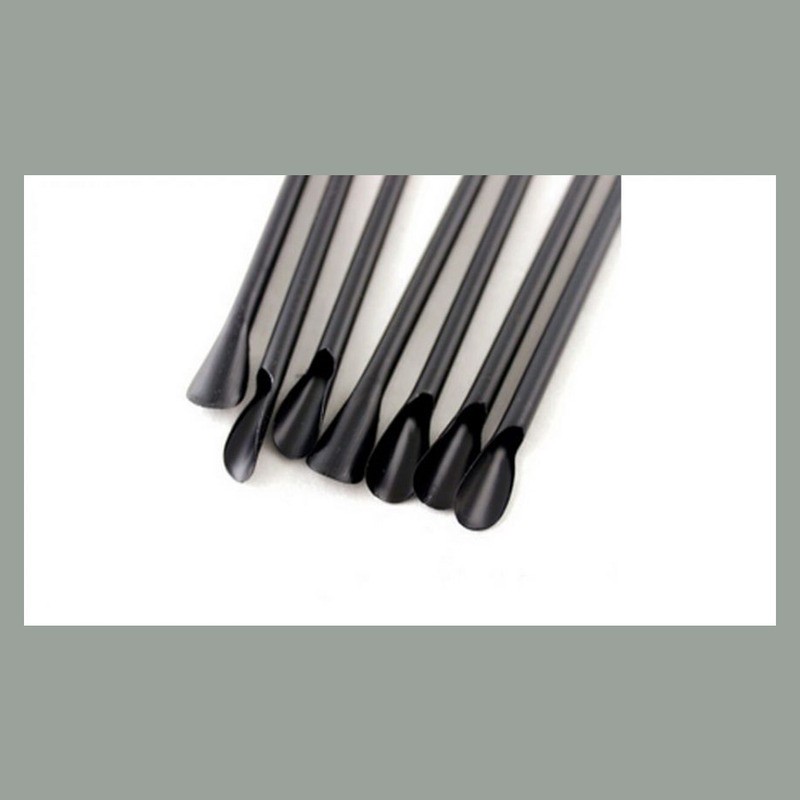 250 Pz Cannuccia Nera con Cucchiaio Bio Eco Dm6mm H210mm [4b8e079f]
