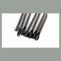 250 Pz Cannuccia Nera con Cucchiaio Bio Eco Dm6mm H210mm [4b8e079f]