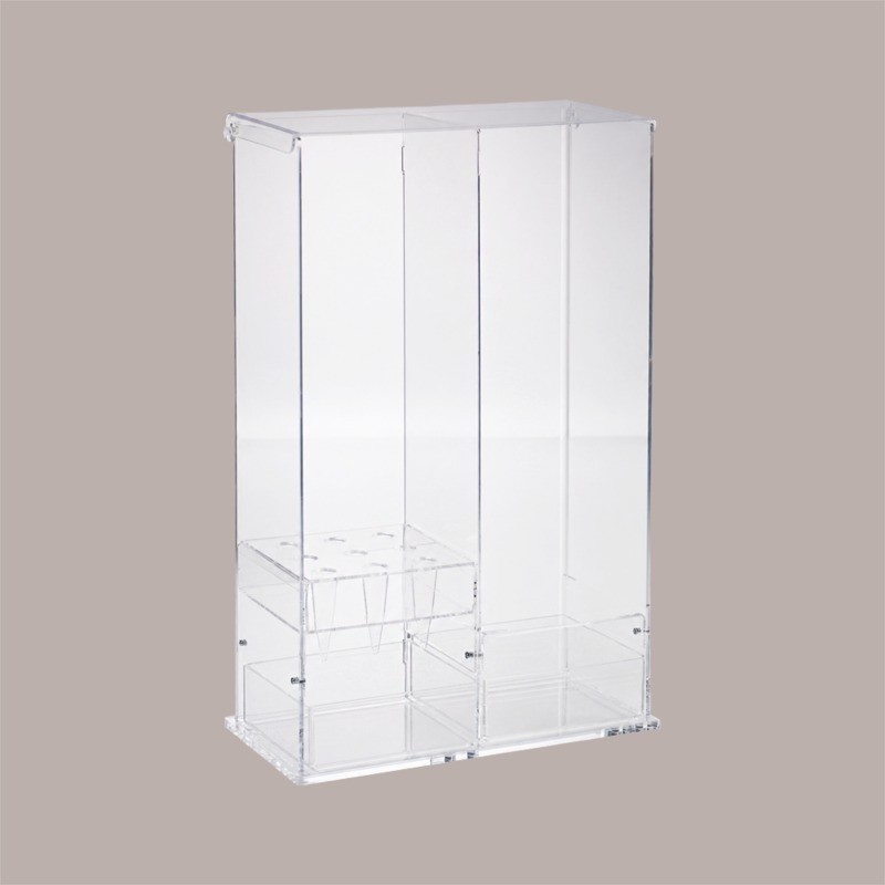Espositore Trasparente Porta Coni Coppette Palette e Salviette 37X18 cm H58 cm [72b5dc4b]