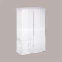 Espositore Trasparente Porta Coni Coppette Palette e Salviette 37X18 cm H58 cm [72b5dc4b]