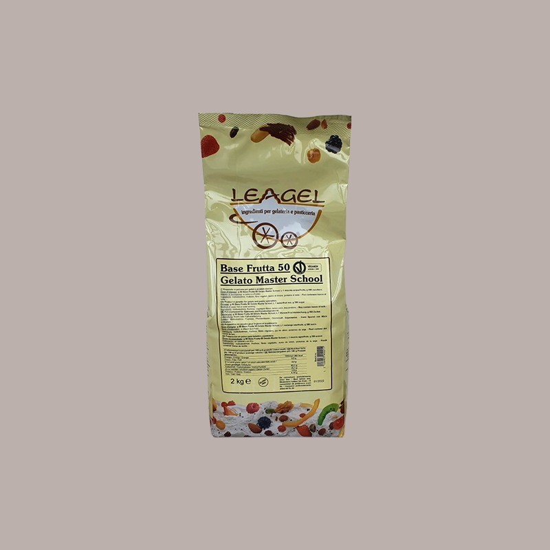 Base Frutta 50 GMS ideale per Gelato senza Grassi nè Aromi Preparato in polvere Leagel 2 Kg [2530b8ab]