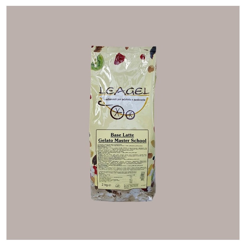 Base per Gelato Gusto Latte Gelato Master School GMS Preparato in Polvere Lavorazione a caldo Leagel 2 kg [fe7cc135]