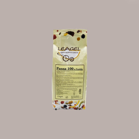 Base per Gelato Latte Panna 100 Preparato in Polvere Lavorazione Caldo/Freddo Leagel 2 Kg [167025ad]