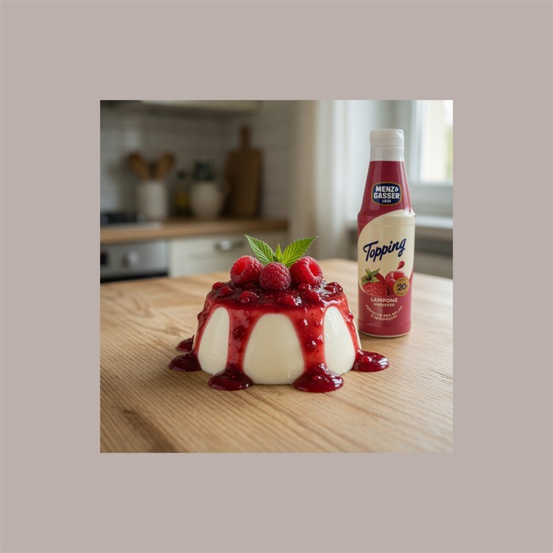 Topping al Gusto Lampone Senza Glutine Ideale per Gelato Yogurt Dessert Menz&Gasser 1 Kg [6589e489]