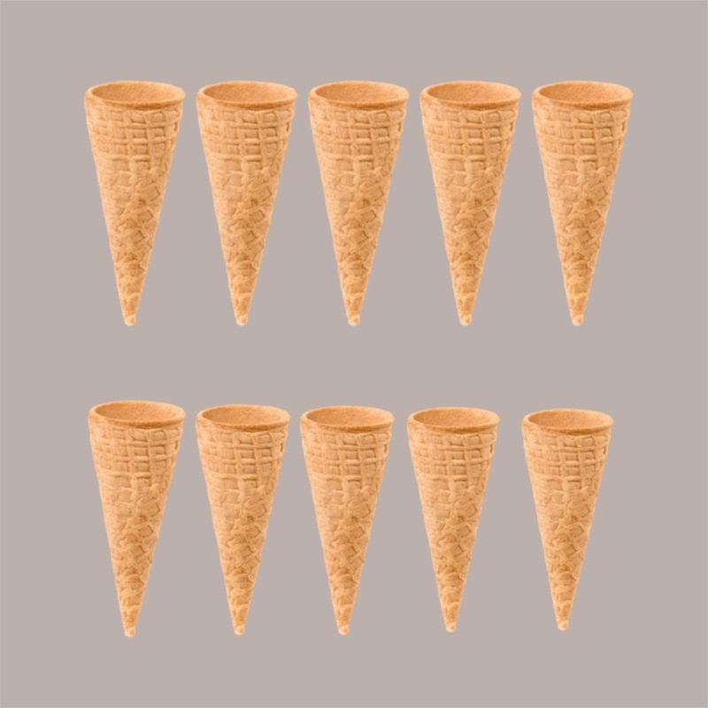 Conetti Piccoli Mini Coni in Cialda Arrotolata ideali per Gelato Italcialde 882 pezzi [fede8022]