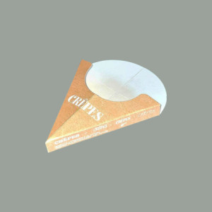 Porta Crepes a Tasca in Cartoncino Alimentare Biodegradabile e Compostabile 130x185 mm 100 pezzi