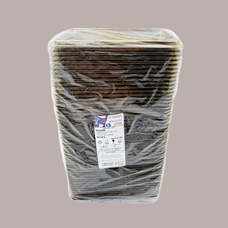Vaschetta Monouso per Tiramisù e Dolci al Cucchiaio Monoporzione Colore Oro 15,5x10H2,3 cm 50 pezzi [3c90c1e5]