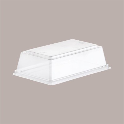 Coperchio Bombato Trasparente H 4,3 cm  per Vaschetta Tiramisù 15,5x10 cm 50 pezzi [c7706cb6]
