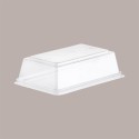Coperchio Bombato Trasparente H 4,3 cm  per Vaschetta Tiramisù 15,5x10 cm 50 pezzi [c7706cb6]