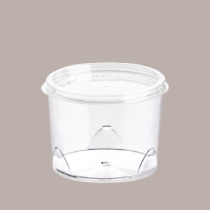 Coperchio Piatto Senza Foro per Coppa FLY Trasparente Dm 8,5 cm H0,7 cm 100 pezzi