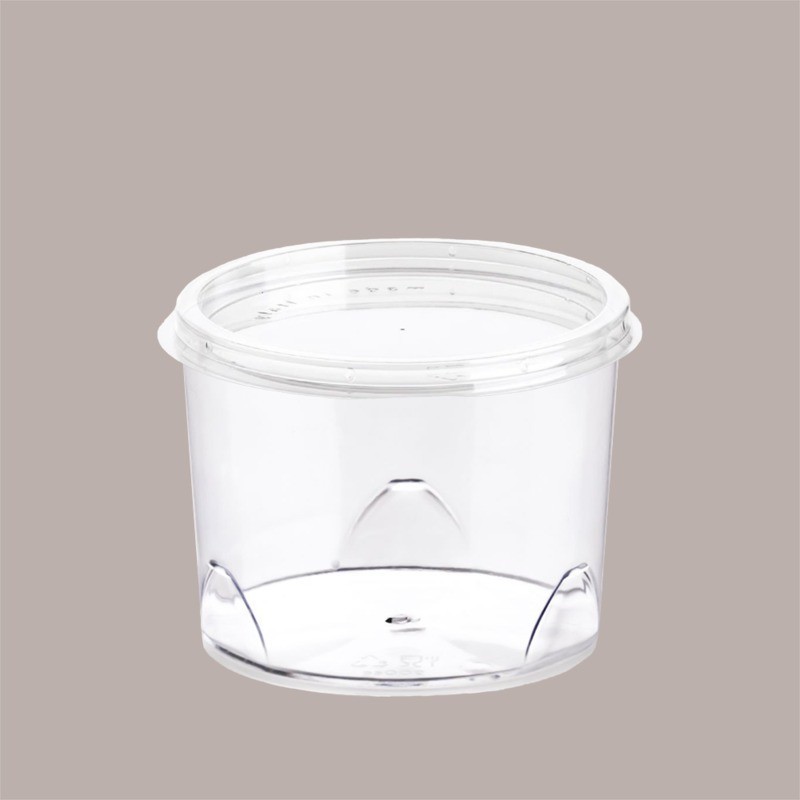 Coperchio Piatto Senza Foro per Coppa FLY Trasparente Dm 8,5 cm H0,7 cm 100 pezzi [9ff1366a]