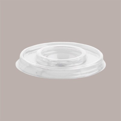 Coperchio Piatto con Foro a Croce per Coppetta MIA Trasparente Dm 9,3 cm H1,22 cm 100 pezzi [543ca663]
