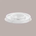 Coperchio Piatto con Foro a Croce per Coppetta MIA Trasparente Dm 9,3 cm H1,22 cm 100 pezzi [543ca663]