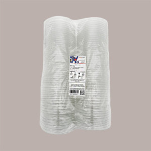 Coperchio Piatto con Foro a Croce per Coppetta MIA Trasparente Dm 9,3 cm H1,22 cm 100 pezzi [3f576374]
