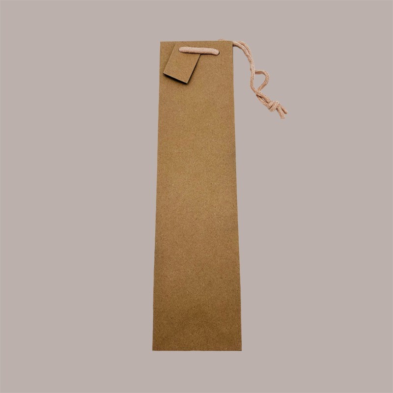 Shopper Busta in Carta per Bottiglie 750 ml Natural Edition 10+9x39 cm 20 Pezzi [6b57f952]