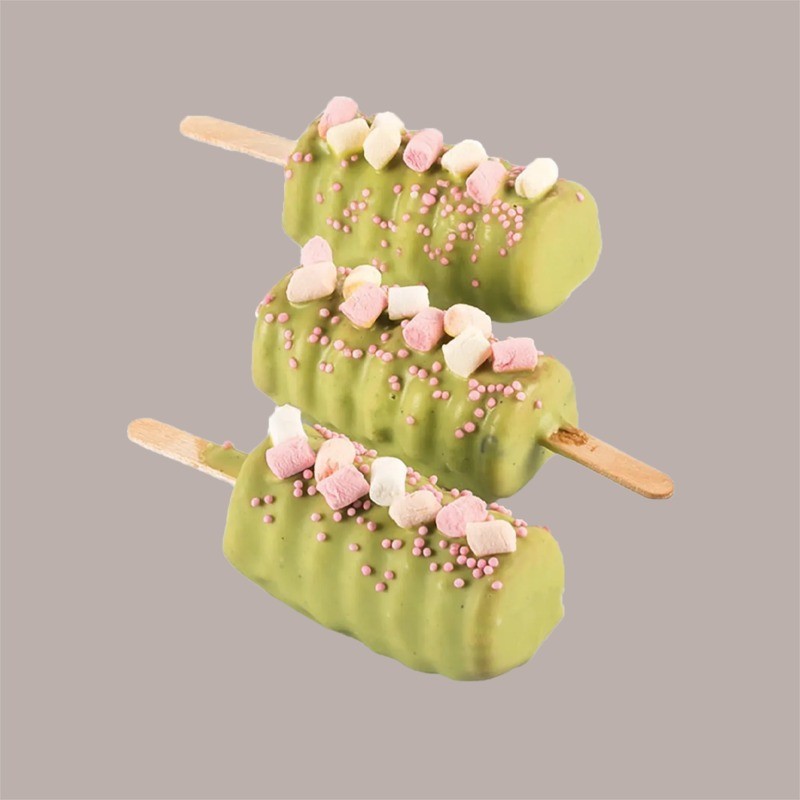Set 2 Stampi MiniTango Gel04 con 100 Stecchi in Legno per Stecco Gelato Dm32H67 mm [38d2dc06]