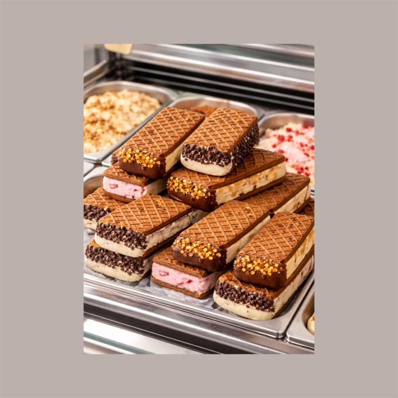 Biscotto Gelato Senza Glutine Rettangolare al Cacao Bisgel BREAK&GO 230 pezzi 3 Kg [5f859181]