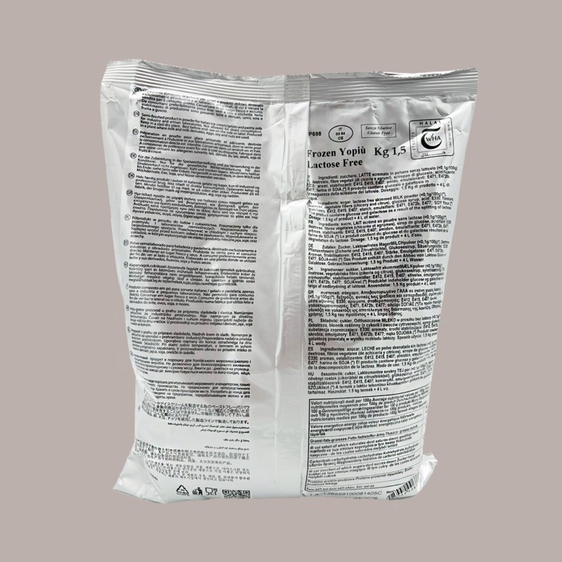 Frozen Yogurt Senza Lattosio YoPiù Comprital Preparato in Polvere per Macchina Gelato Soft 1,5 Kg [df8909d2]