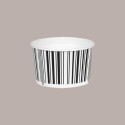 Coppette Gelato in Carta Bianco e Nero 100cc Impilabili Black&White 250 pezzi [5e9fbb2e]