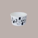 Coppette Gelato in Carta Bianco e Nero 200cc Impilabili Black&White 200 pezzi [3b00e850]
