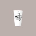 Bicchiere Bibite Fredde in Cartone Bianco e Nero ideale per Frappè Yogurt Gelato Granita grafica Black&White B/55 50 [b2a42f68]