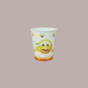 Bicchiere Bibite Fredde in Cartone ideale per Yogurt Gelato Granita grafica Emoticon Emoji B/20 100 pezzi [417e2767]
