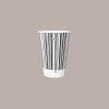 Bicchiere Bibite Fredde in Cartone Bianco e Nero ideale per Yogurt Gelato Granita grafica Black&White B/30 100 pezzi [0d6c3267]