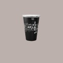 Bicchiere Bibite Fredde in Cartone Bianco e Nero ideale per Frappè Yogurt Gelato Granita grafica Black&White B/37 10 [e4fb686f]