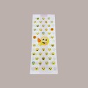 Sacchetto Carta Politenato Antigrasso grafica Gelato Emoticon Emoji 14+10x34cm 500 pezzi [18a3895a]