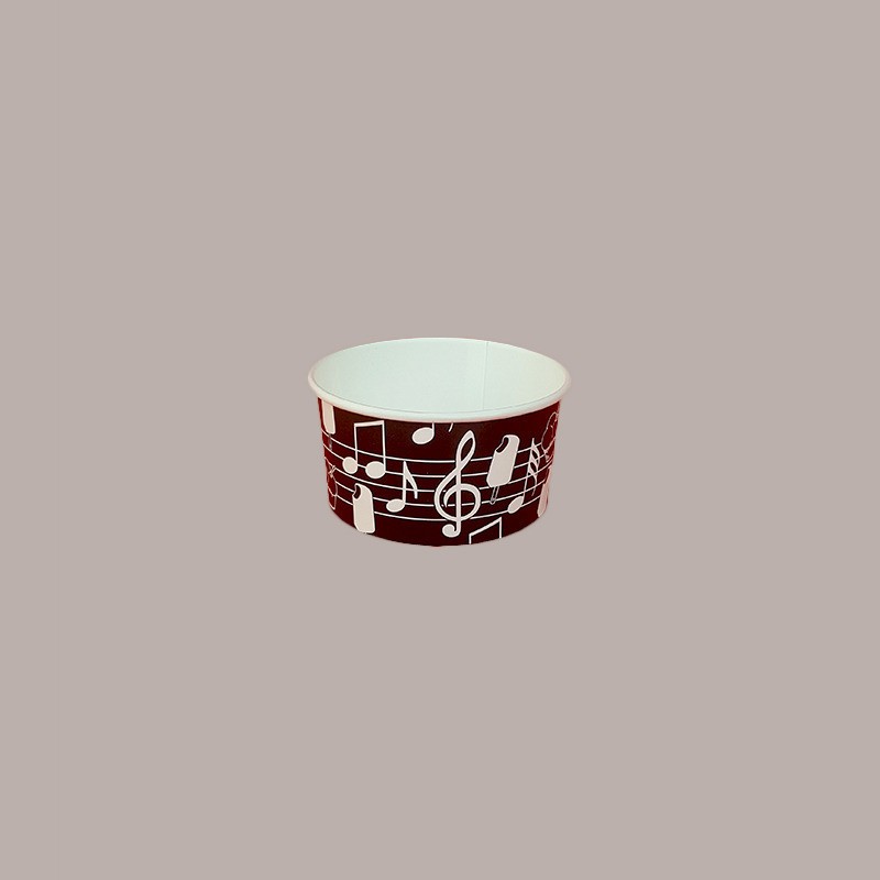 Coppette Gelato in Carta Bianco e Nero 80cc Impilabili Black&White 250 pezzi [bd9e56ca]