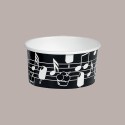 Coppette Gelato in Carta Bianco e Nero 80cc Impilabili Black&White 250 pezzi [85c532c1]