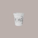 Bicchiere Bibite Fredde in Cartone Bianco e Nero ideale per Yogurt Gelato Granita grafica Black&White B/20 100 pezzi [78273d16]
