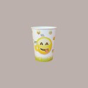 Bicchiere Bibite Fredde in Cartone ideale per Yogurt Gelato Granita grafica Emoticon Emoji B/25 100 pezzi [a69ccf17]