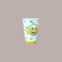 Bicchiere Bibita in Cartone ideale per Yogurt Gelato Granita grafica Emoticon Emoji B/30 100 pezzi [11810e13]