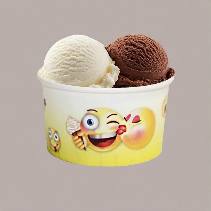 Coppette Gelato in Carta 70cc Impilabili grafica Emoticon Emoji 250 pezzi [91635f83]