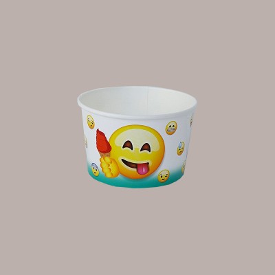 Coppette Gelato in Carta 230cc Impilabili grafica Emoticon Emoji 180 pezzi [c269f8a0]
