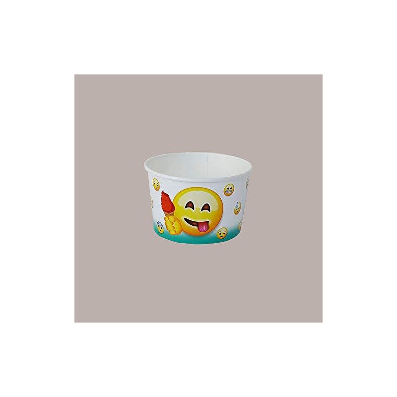 Coppette Gelato in Carta 120cc Impilabili grafica Emoticon Emoji 250 pezzi [490ffb38]